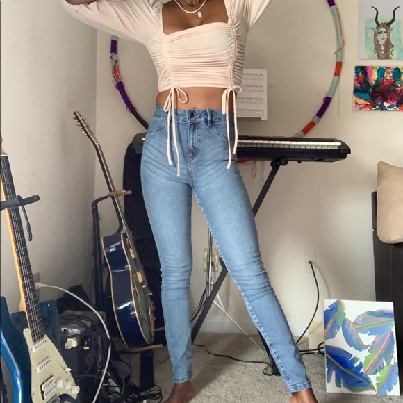 ❌SOLD❌ Saint Tropez Highwaisted Skinny Jeans Sz S - Picture 5 of 16